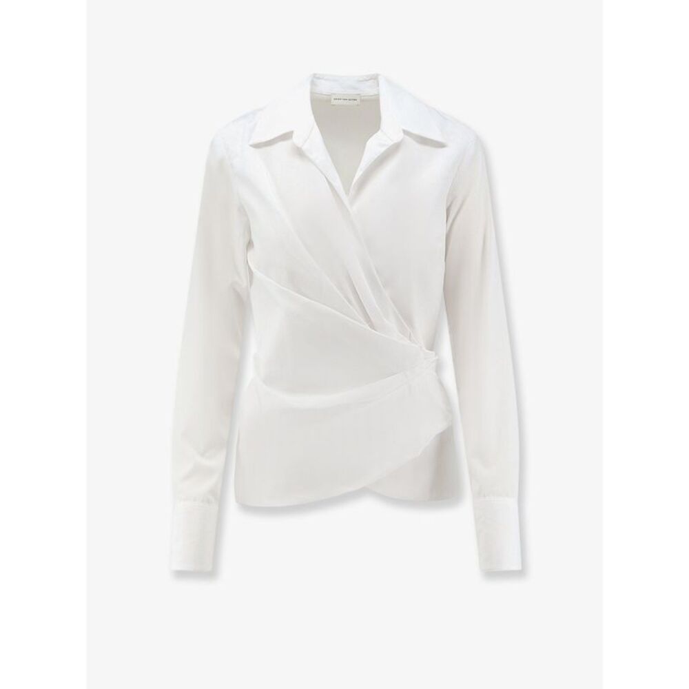 Dries Van Noten Women Cotton Wrap Shirt